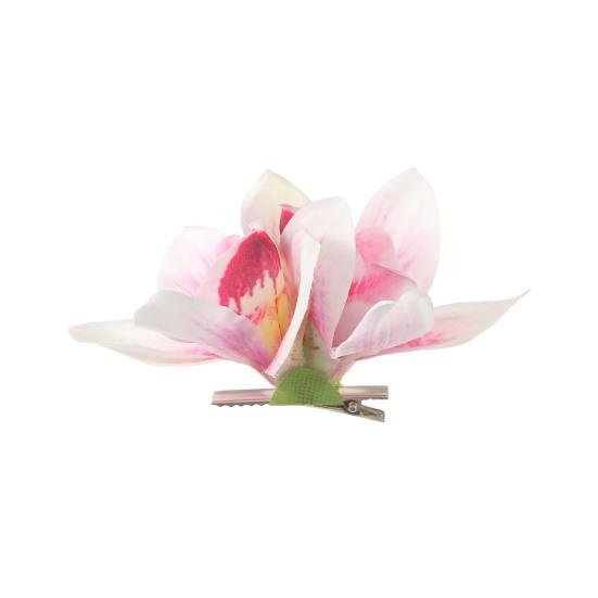 1/3Pcs Women Hairpin Secure Grip Realistic Orchid Design Hair Clip Non-Fading Decorative Hair Accessories