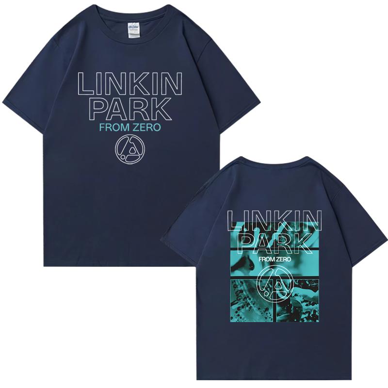 2025 Hot Sale Linkin Park From Zero World Tour Short Sleeve T-shirts Unisex Hip Hop Summer Cotton Men Women Oversized Tee Shirt