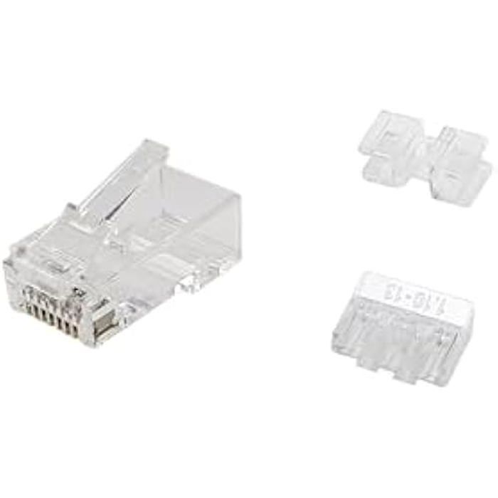 Connecteur RJ45 - EQUIP - 121146 - Lot de 100 - Cat.6A - Plaqué or - Non blindé