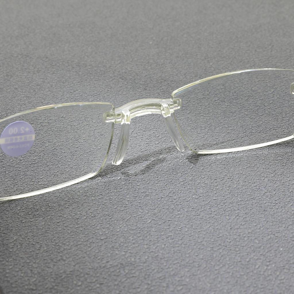 3 PCS Classic Reading Glasses For Men Women  Rimless Design Presbyopic Glasses Blue Light Blocking High Definition Lenses