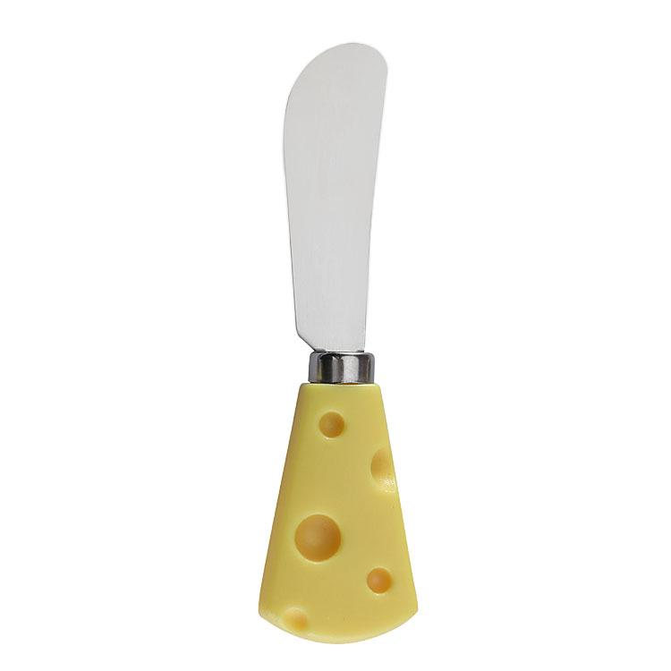 Stainless Steel Cheese & Pizza Knife Set with Wooden Handles