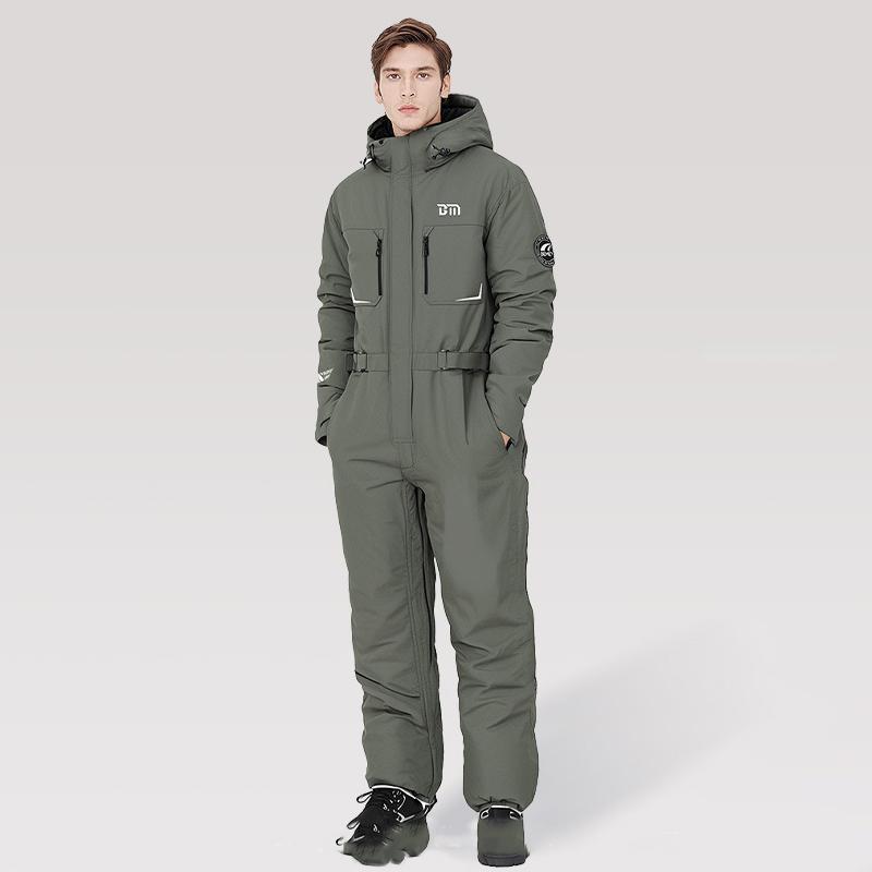 

Мотоциклетная езда Зимостойкий Зимняя мода Дизайн талии Теплый комбинезон Утолщенный Водонепроницаемый Костюм для снегохода XL зелёный