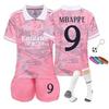 Îmbrăcăminte Sport Copii Stil Mbappe Poliester Tricou de Antrenament Roz