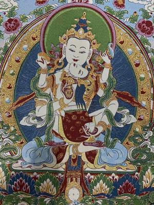 36Tibet Tibetan Cloth Silk Buddhism Vajrakila Mahsattva Tangka Thangka Mura