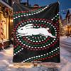 South Sydney Rabbitohs Pattern Blanket for Home Decoration, Bed, Sofa, Car Travel, Camping, Suitable for All Seasons, Birthday Christmas Gift