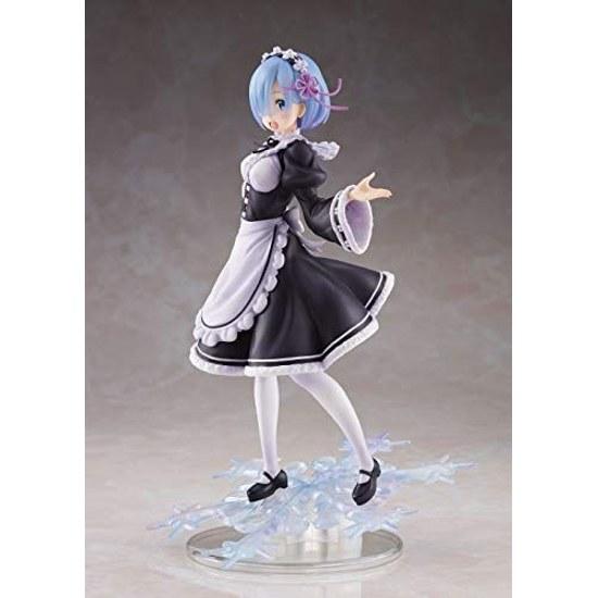 Taito ReZero Winter Maid Rem Colorful Anime PVC Figure Artist Masterpiece Height 20.32 Cm