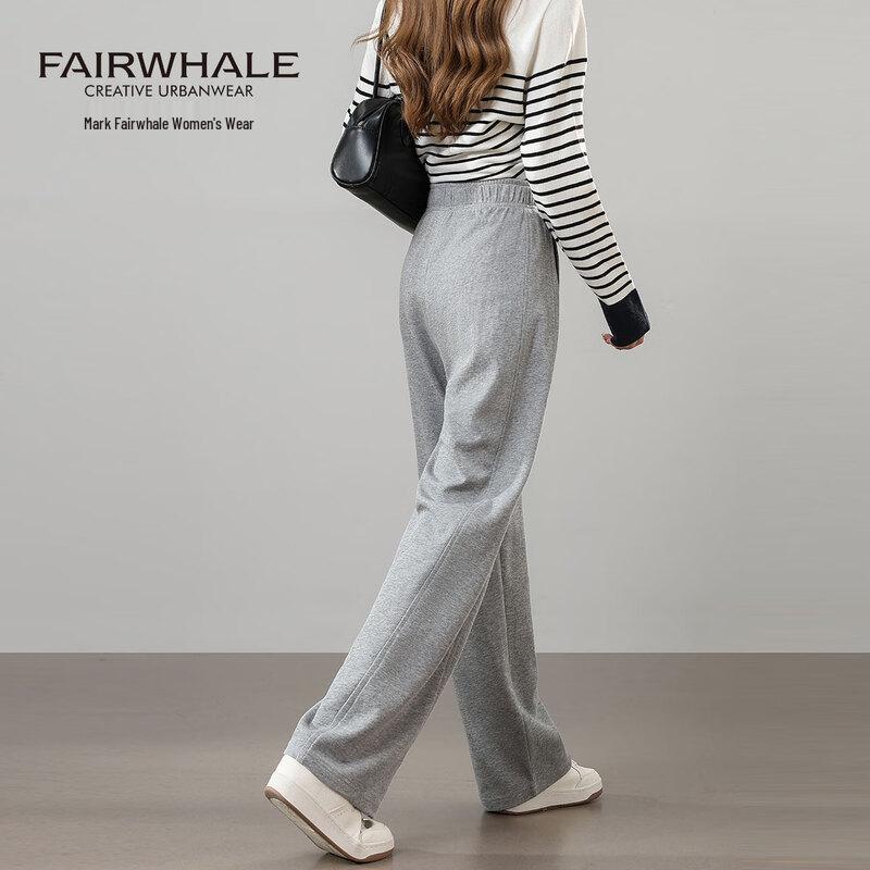 Mark Fairwhale Women's High-Waist Straight-Leg Casual Sweatpants
