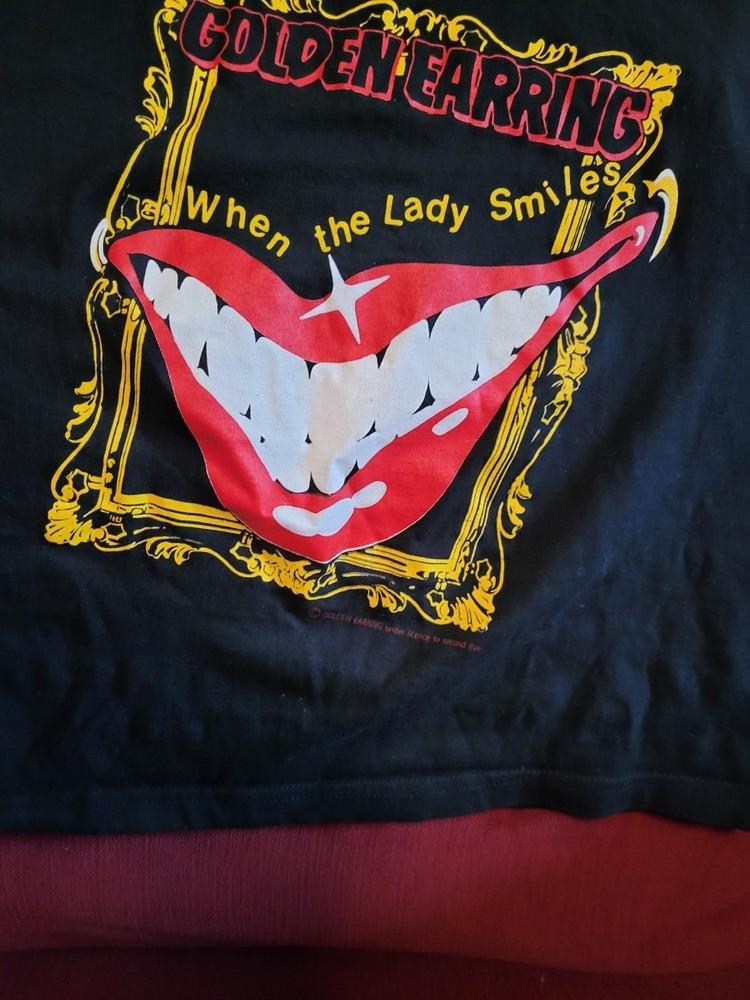 

Винтажная золотая серьга Повязка Хлопковая рубашка Унисекс Концерт S до 5XL AR334 Футболка унисекс XXXXL