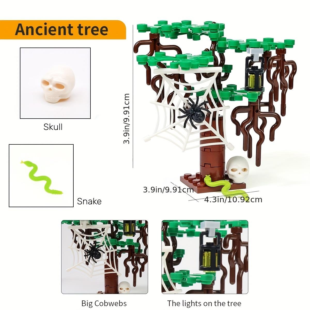 

MOC Іграшкові Набори Будівельних Блоків на Хелловін Гарбуз Надгробок Кажан Вуличні Ліхтарі Старе Дерево Блоки Іграшки для Хлопчиків Дитячі Подарунки