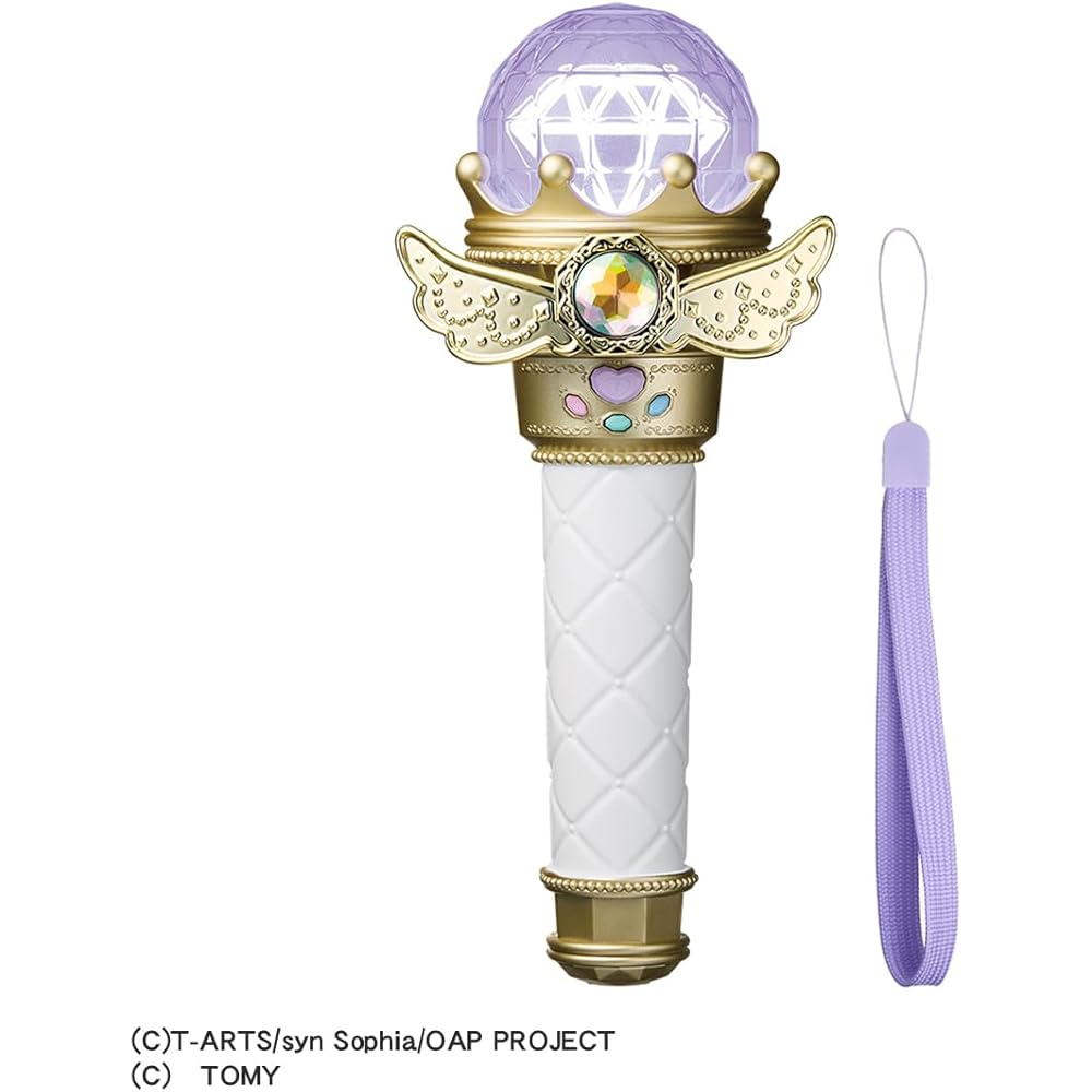 Takara Tomy Onegai Aipuri Microphone Pen Light Toy with Colorful Lights and Sound Effects