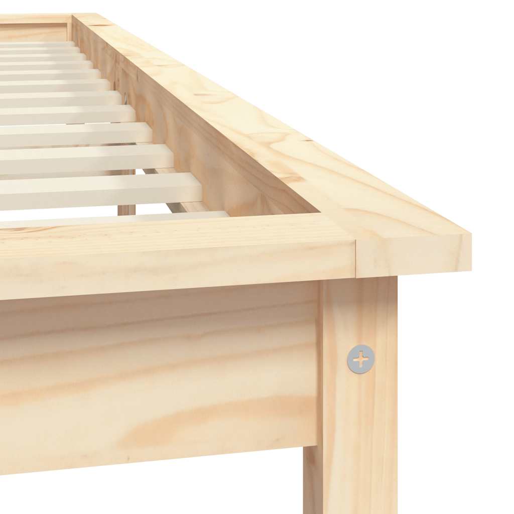 Solid Wood Bed 120 X 200 Cm Pine