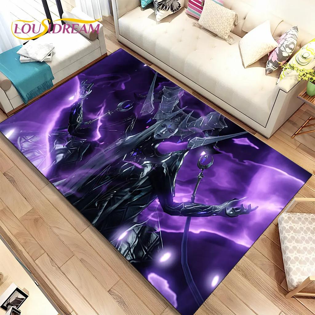 3D Lost Ark Game Gamer Cartoon Area Rug,Carpet Rug for Living Room Bedroom Sofa Doormat Decoration,kids Play Non-slip Floor Mat