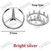 52/57mm ABS Auto Lenkrad Emblem mit Stiften Abdeckung für Mercedes Benz AMG A63 W166 W212 W213 W246 W176 W177 W205 C180 C63 W167 QL0