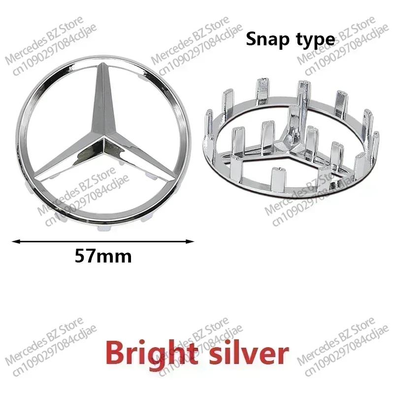 52/57mm ABS Auto Lenkrad Emblem mit Stiften Abdeckung für Mercedes Benz AMG A63 W166 W212 W213 W246 W176 W177 W205 C180 C63 W167 QL0