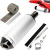 1.1 Inch Motorcycle Slip On Muffler For 125Cc 110Cc 4 Stroke Pit Dirt Bike CRF50 SSR Tao Tao DB10 Coolster Baja, Universal 28Mm Exhaust Silencer For