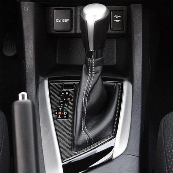Car Gear Shift Panel Cover Trim Carbon Fiber For Toyota Corolla Levin 2014-2018