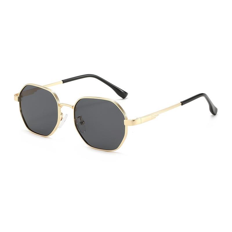 Best Selling Metal Men Sunglasses Retro Vintage Luxury Trendy Men Women Sunglasses with UV400 Protection Gold Frame
