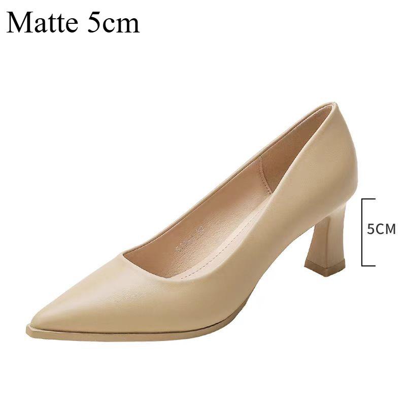 Wildleder High Heels Bequem Atmungsaktiv Frühling und Sommer Damenschuhe