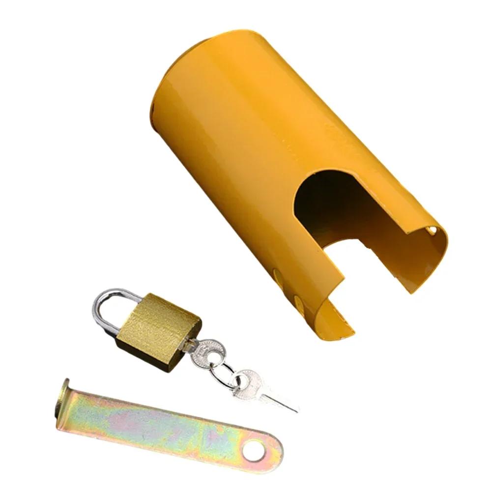 With Key Tap Protective Lock Locking Plate Padlock Protective Cover Water Switch Valve Watering Equipment For Outdoor Faucet New