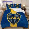 Boca Juniors Pattern Bedding Quilt Set Quilt Cover Pillowcase Home Decoration Birthday Gift (1 * duvet cover + 2 * pillowcase, without core)