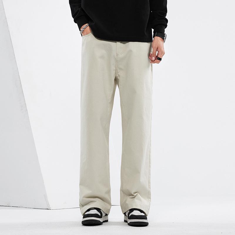 Mingge 2025 Herren Frühling/Sommer Locker Gerade Hose - Trendig, Einfarbig, Lässig und Vielseitig.