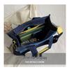 Women's 2025 Embroidered Denim Blue Retro Patchwork Handbag & Crossbody Tote