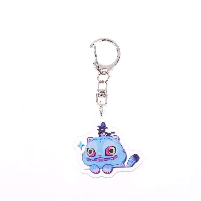 5Pcs Cartoon Huntrix Saja Boys Derpy Tiger Acrylic Keychains Ring Double-Sided Key Chain Jewelry Demon Hunters Love Gifts