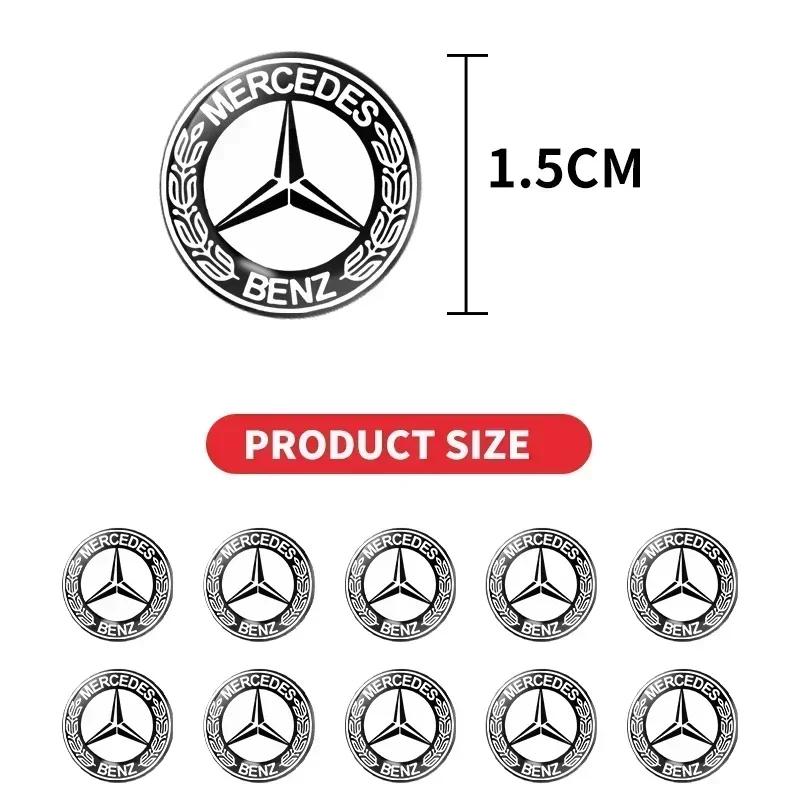 CSC1 2/5/10pcs Car Lock Keyhole Stickers Door Lock Protect Car Stickers For Mercedes Benz B/C/E/S Class A Class C200L GLC GLE CLA
