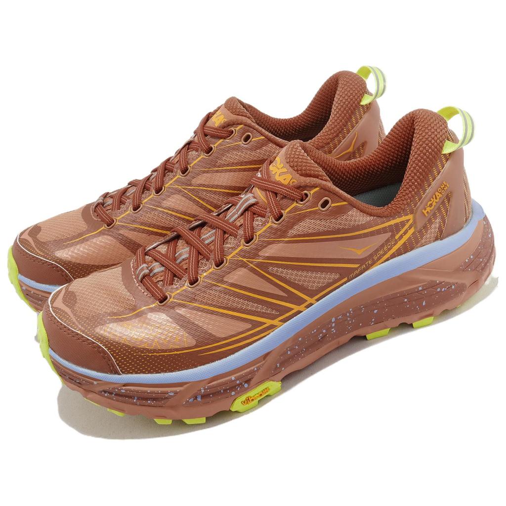 HOKA Mafate Speed 2 Baked Clay Men Sneakers Orange Radiant-Yellow 1126851-BCRYW
