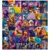 50 Galaxy Colorful Animal Series Fantasy Oil Painting Graffiti Style Cartoon Stickers DIY Decoration