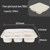 Biodegradable Corn Starch Compartmental Lunch Boxes