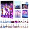 Kpop Girl Group Christmas Countdown Calendar Acrylic Bag Charm With 24 Pieces For Holiday Decor