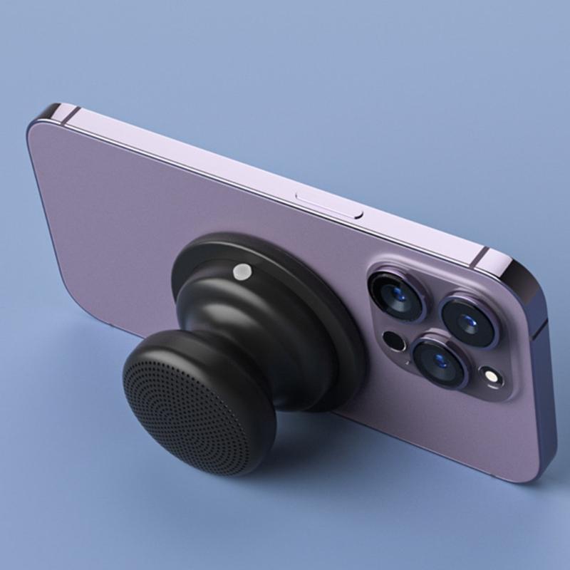 Small Bluetooth-compatible Speaker Wireless with Magnetic Base Powerful Waterproof Easy Attach Portable Mini Speaker