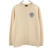 Long Sleeve Trainer M Cream Brushed Back Sweatshirt Men's Used