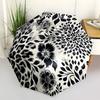 1pc Black and White Floral Pattern Umbrella with Plastic Handle,Suitable for All Seasons Umbrellaptys26006