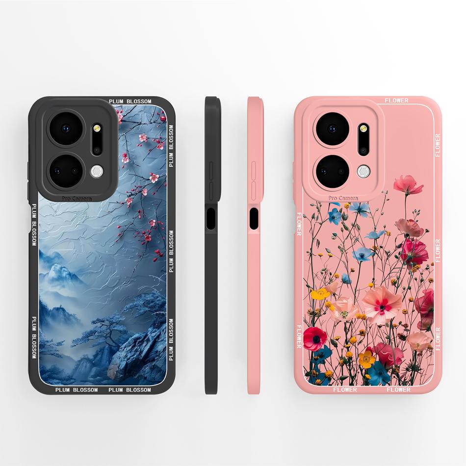 Für Honor X7 X7A X7C X7D X70 Hülle Anime Faule Katze Funda Für Honor X 7 Weiche Flüssigsilikon Handy-Rückseite Vollschutzhülle
