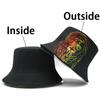 Bocca Rasta Lion Printing Bucket Hat Cartoon Pattern FisherUnisex Hats Double Sides Panama Cap Location Design Outdoor Hot Selling