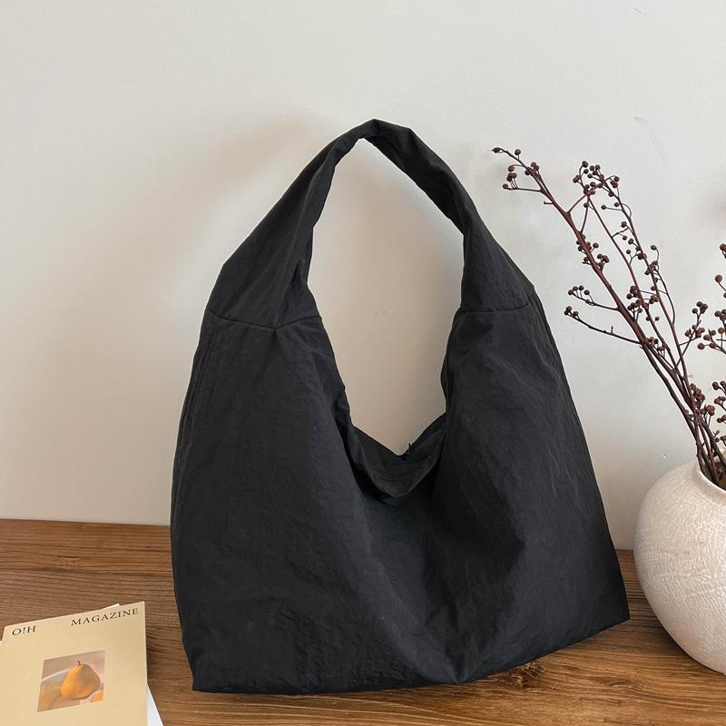Women's Simple Shoulder Bag Multi-Pocket Commut Casual Tote Bag Large Capacity Nylon Underarm Bag Versatile Shopping Handbag Bag