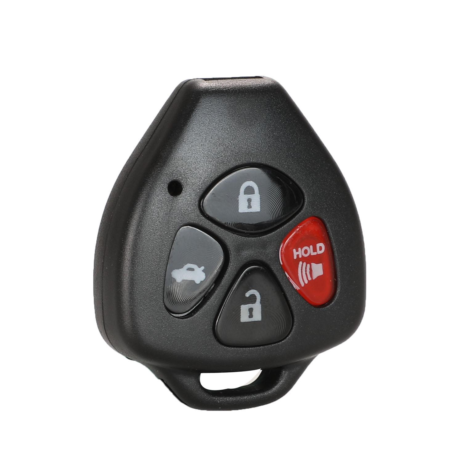 

jingyuqin 2/3/4 кнопки автомобильный дистанционный ключ оболочка брелок для Toyota Camry Corolla Avalon Venza Reiz RAV4 Crown без лезвия чехол для ключа сожжены оранжевый