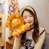 Cute Fluffy Lion Plush Toy Sitting Cartoon Animal Leo Kawaii Stuffed Doll Appeasing Birthday Gift