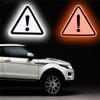 Car Reflective Triangle Warning Sticker Safety Hazard Stop Sign Reflector Sticker Rear Tail Bodywork Safety Decal Accessories