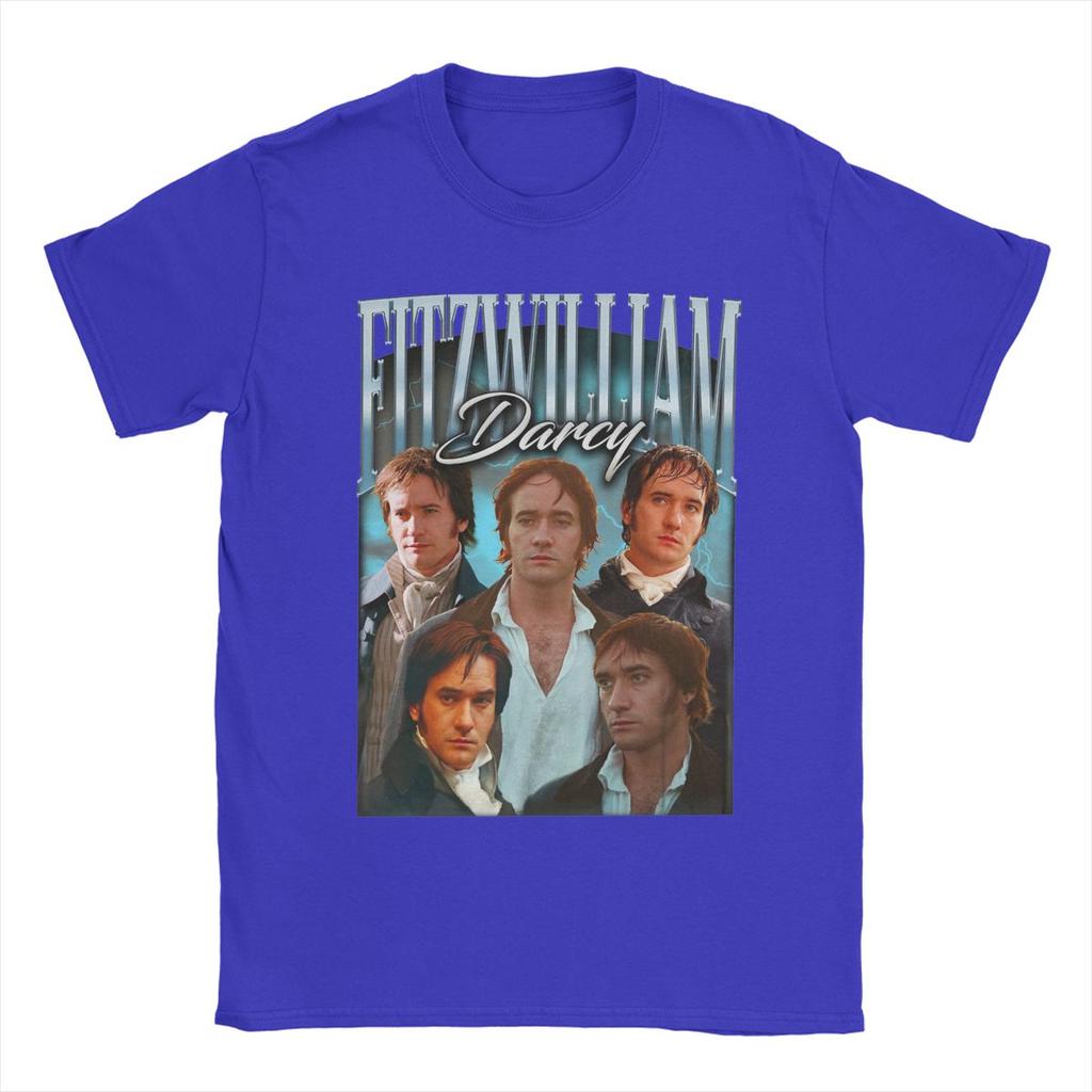 Vintage 90s Fitzwilliam Darcy Pride And Prejudice Men T Shirt Funny Tees O Neck T-Shirt Cotton Graphic Printed Clothes