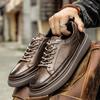 Fashion 2025 Leather Oxford Shoes High Quality Fashion Breathable Outdoor Sneakers Men Shoes Handmade Leather Casual Walking Shoes Men