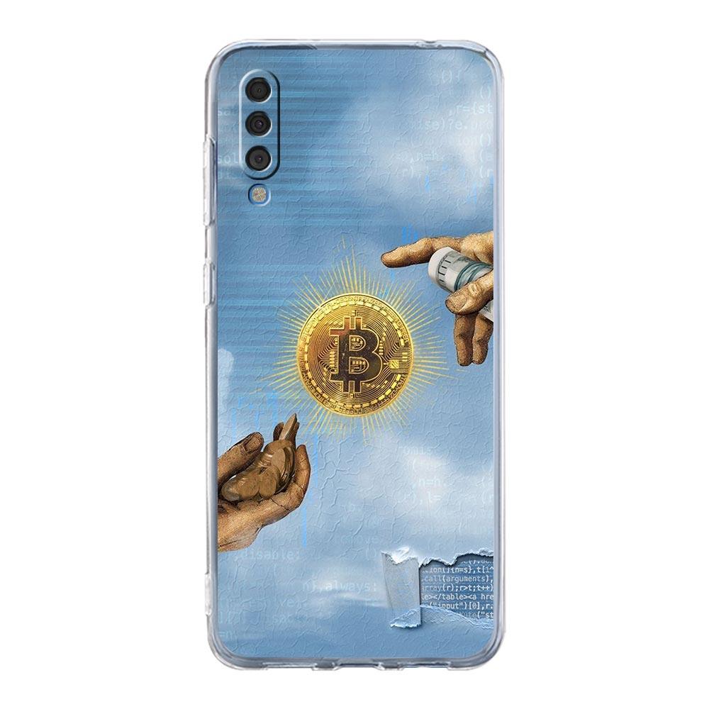Phone Case For Samsung A56 A36 A26 A16 A14 A12 A22 A32 5G A34 A42 A52 A54 A50 A70 A40 A20E A20S A04S A06 Cover Luxury Bitcoin B
