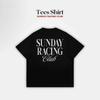 Letní edice Trička SUNDAY RACING CLUB OD FLYBOY Tričko z čisté bavlny Unisex trička Drip Clothing Dámské tričko