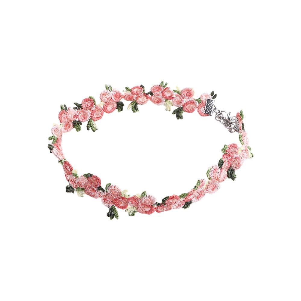 Gifts Girls Romantic Sweet Cute Vintage Choker Chain Clavicle Chain Flower Necklace Jewelry