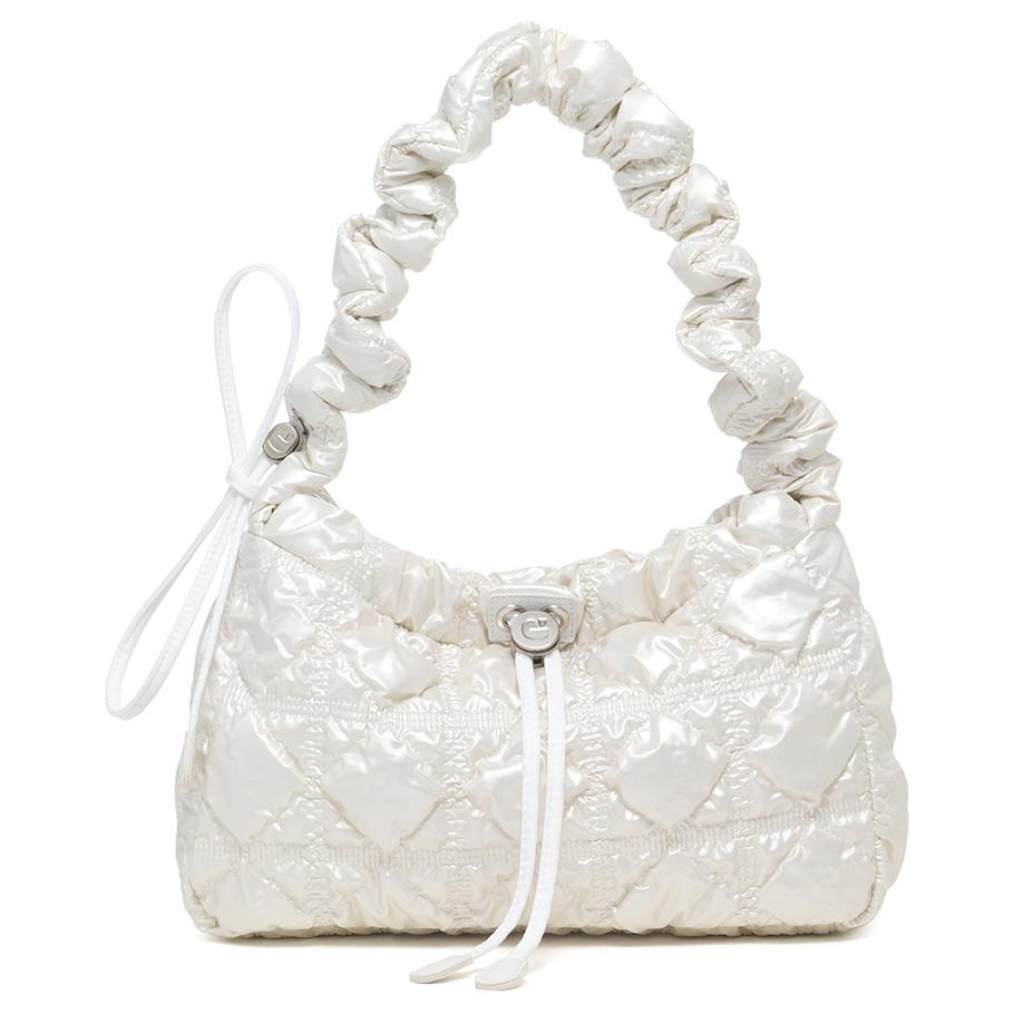 

New CARLYN PU Handbag, Shoulder Bag Women s Pearl White H74111010PT 32.5*9.9*21.1CM