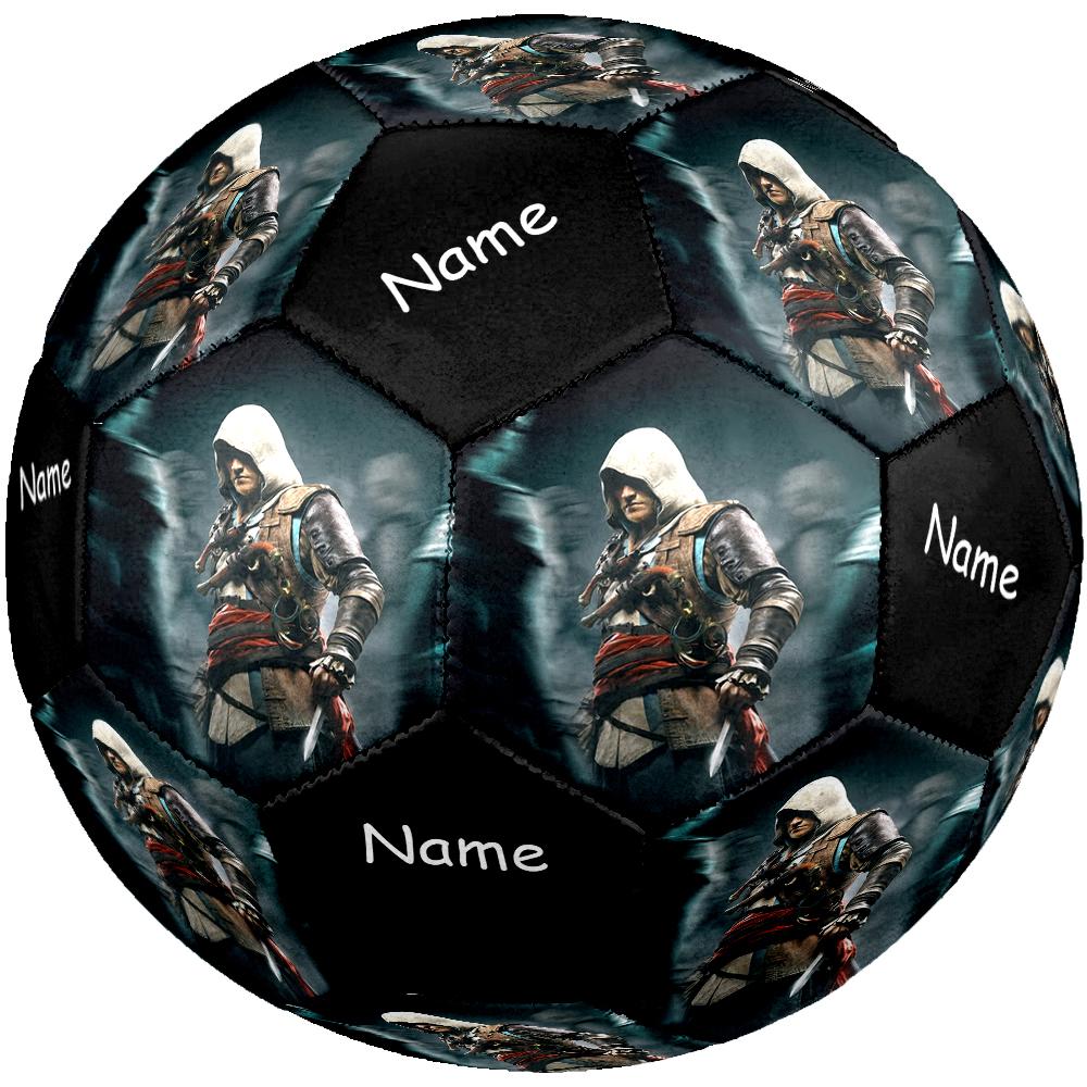 Custom Name Assassin's Creed Theme Size 5 Soccer Ball, Suitable for Both Indoor and Outdoor Matches, a Gift Suitable for Everyone.