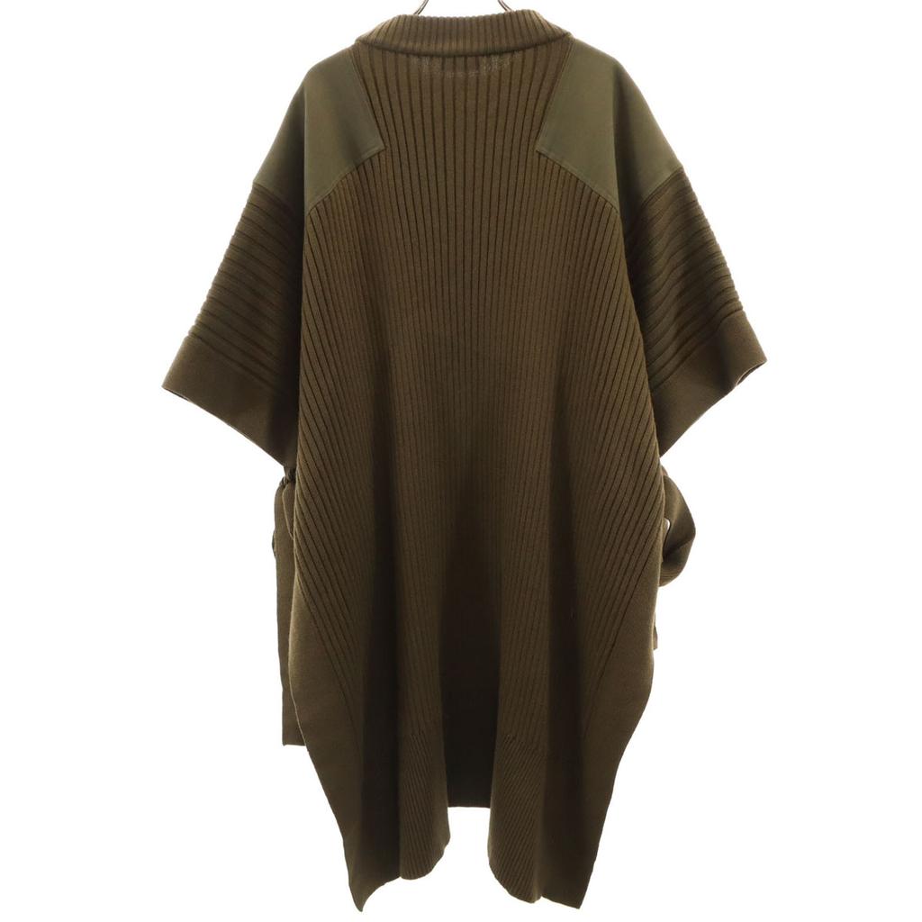 HYKE knit poncho Khaki Brown Women Used