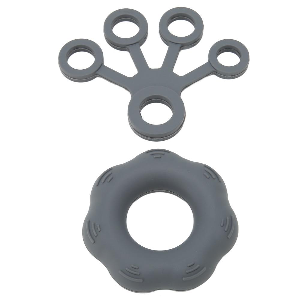 4pcs Silicone Hand Grip Strengthener Flexible Finger Exerciser Finger Stretcher Strength Training